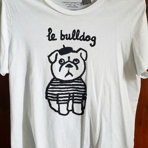 White cotton t-shirt  French Connection